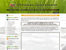 Tablet Screenshot of gouverneur-horticulteur.com